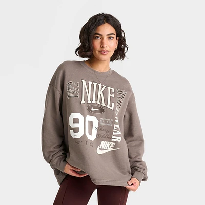 Women's Nike Sportswear Oversized French Terry Crewneck Sweatshirt