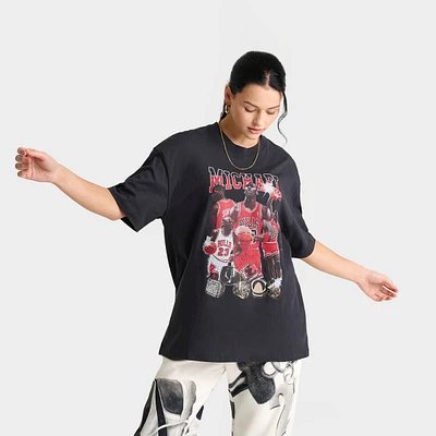 Womens Jordan Mixtape Oversized Graphic T-Shirt