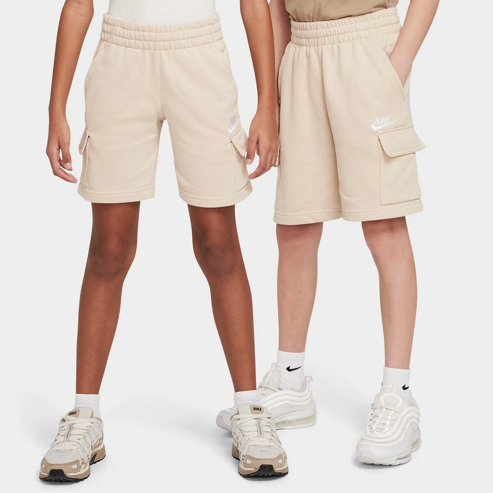Kids' Nike Sportswear Club French Terry Cargo Shorts