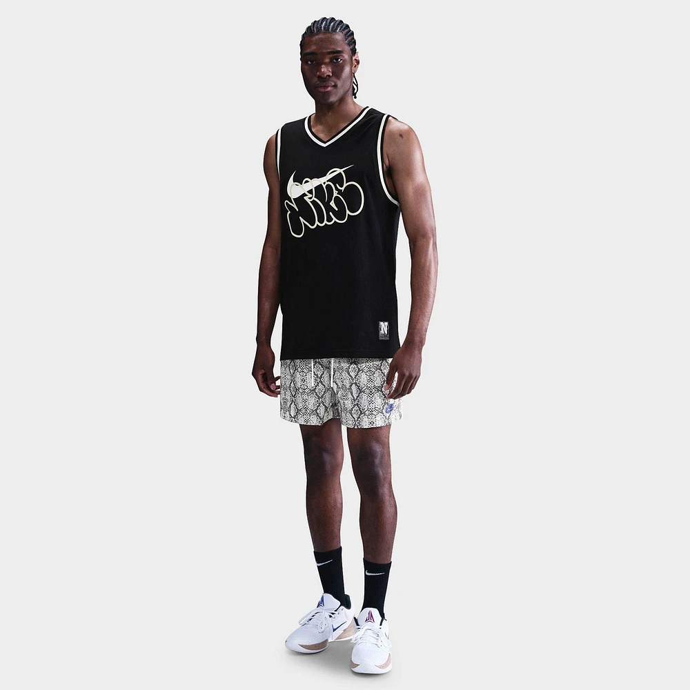 Men's Nike Basketball Snakeskin Graphic 5" Mesh Shorts