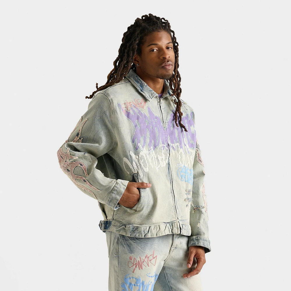 Men's Smoke Rise Dystopia Panther Denim Jacket