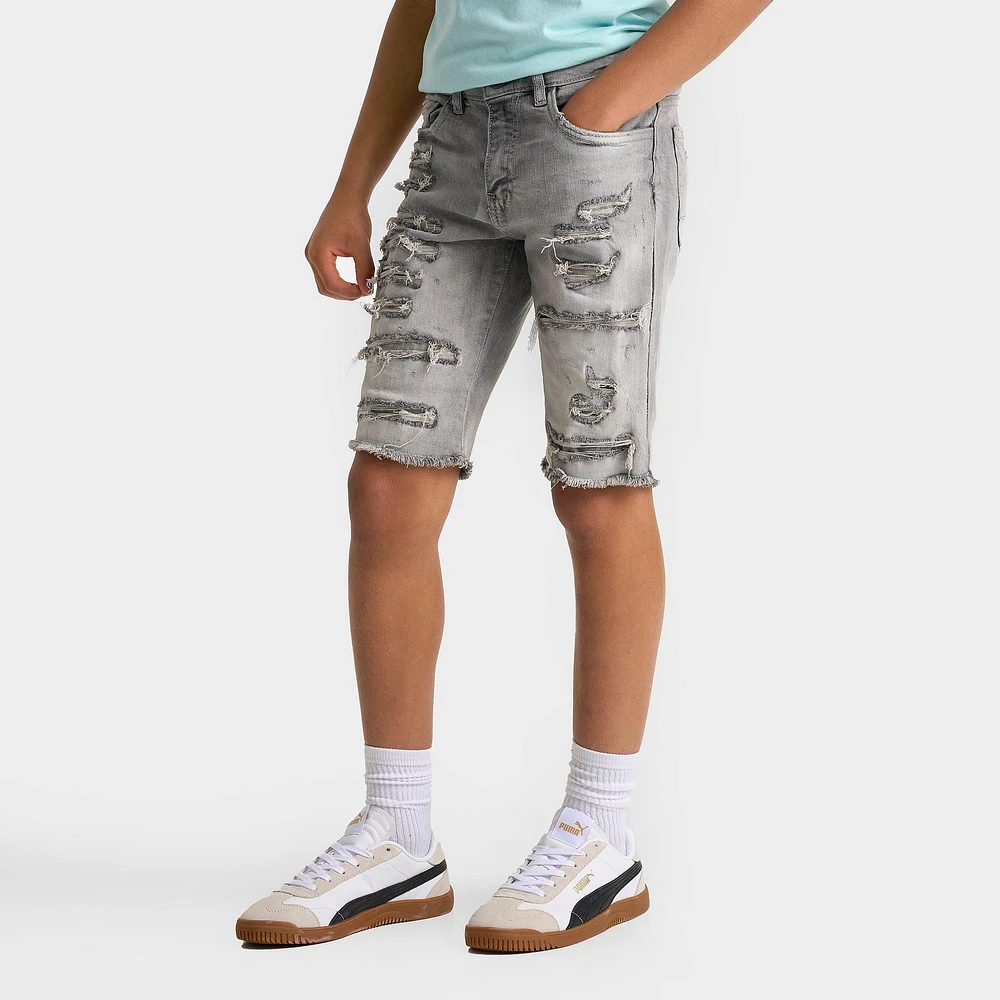 Kids' Jordan Craig Ripped Denim Shorts