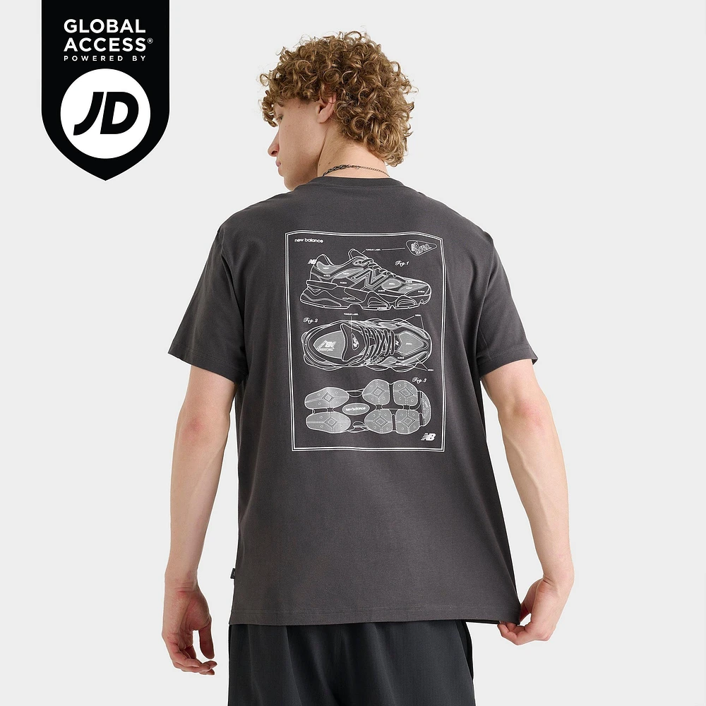 Men's New Balance 9060 Sketch Graphic T-Shirt