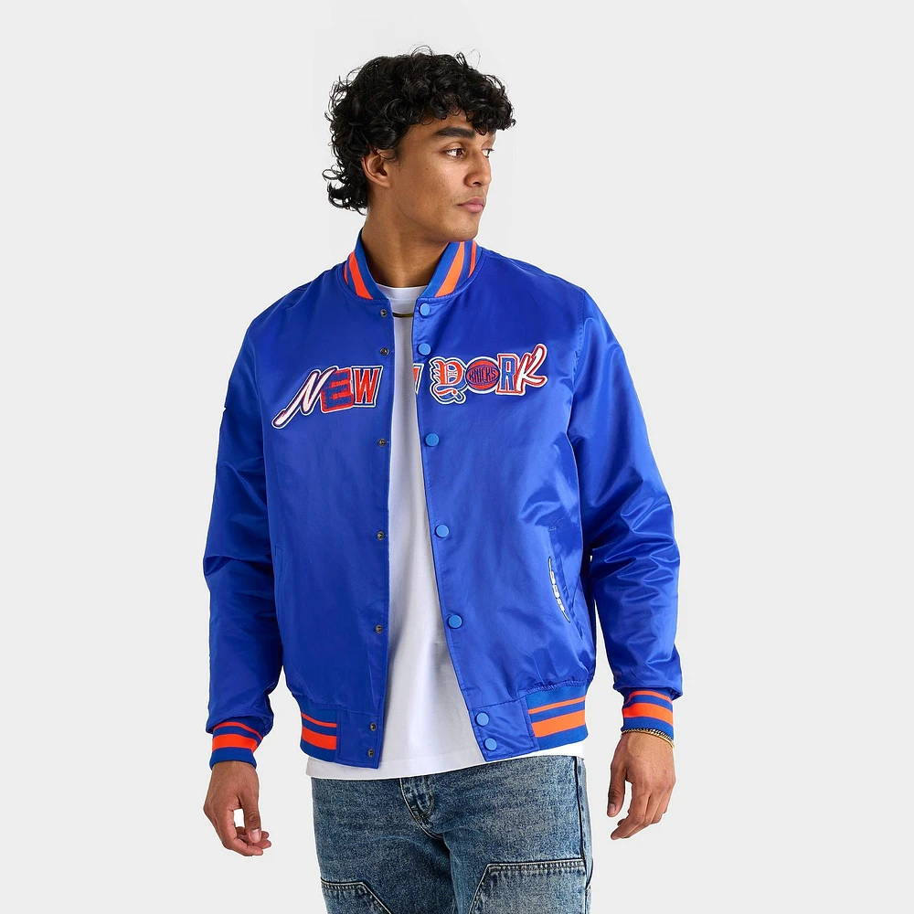 Men's Pro Standard New York Knicks NBA City Ransom Satin Jacket