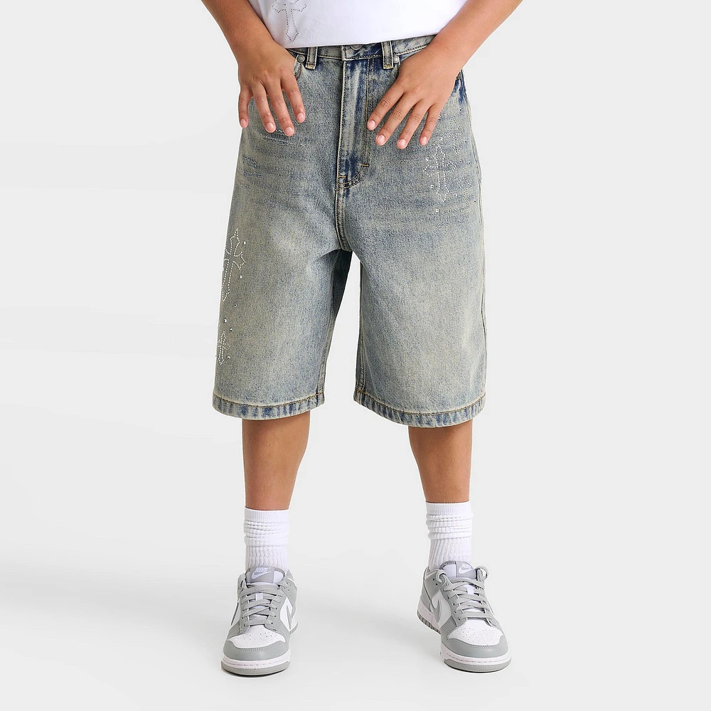 Kids' Supply & Demand Timber Cross Denim Shorts