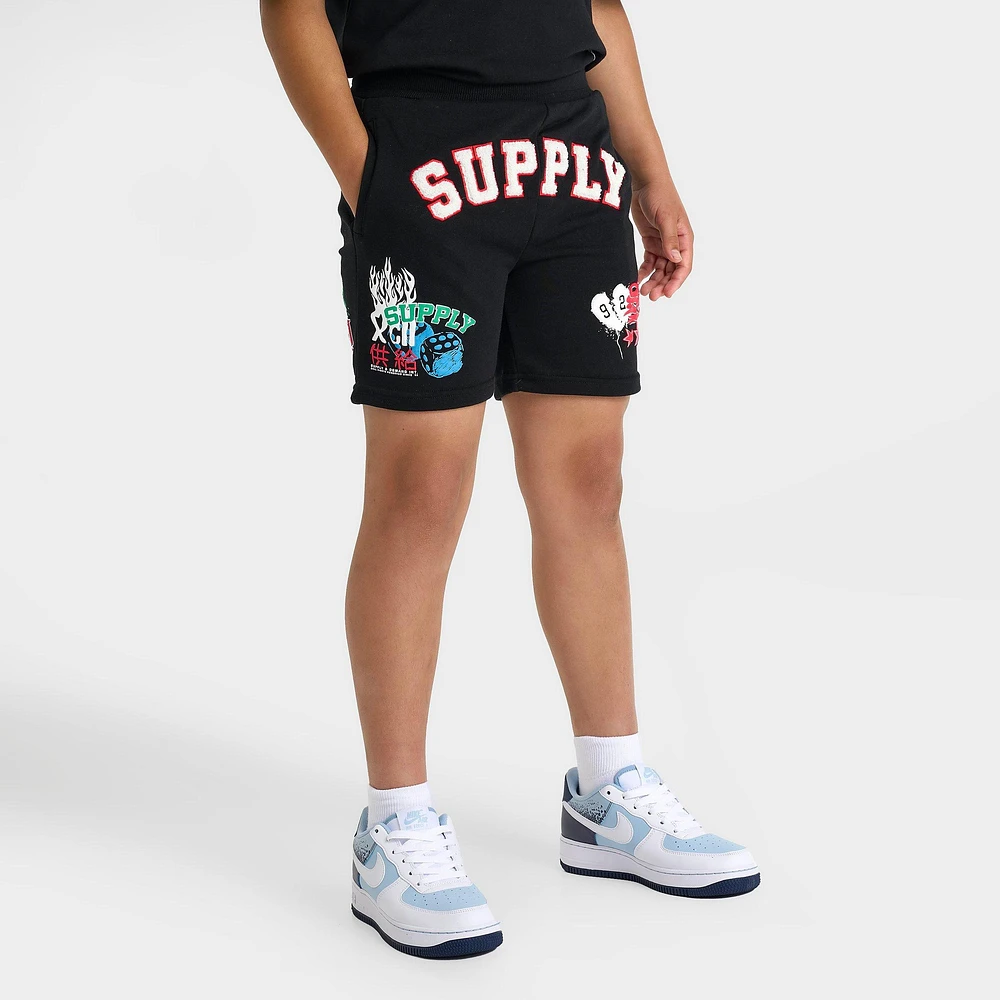 Kids' Supply & Demand Patch Fleece Shorts