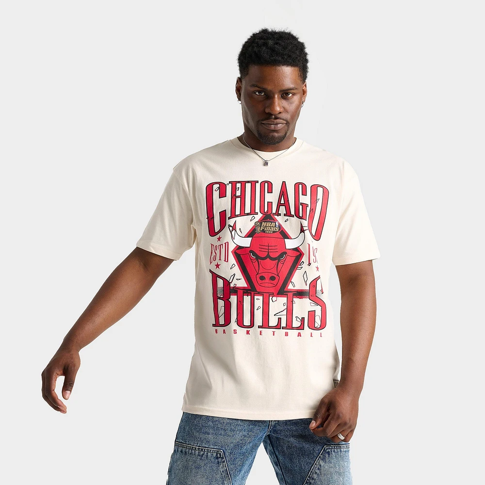 Men's Mitchell & Ness Chicago Bulls NBA Shattered Lockup T-Shirt