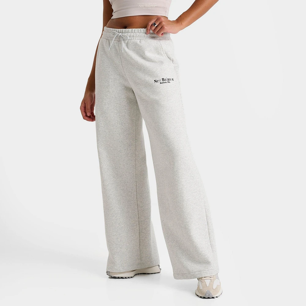 Womens New Balance Tone Wide Leg Jogger Pants