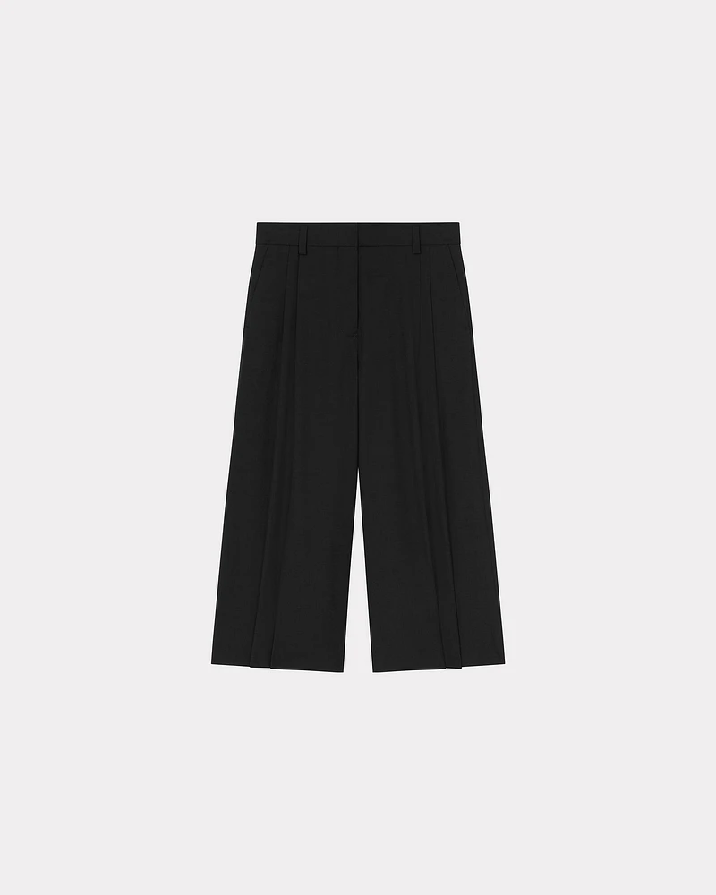 Cropped pants virgin wool