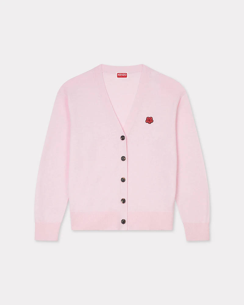 'Boke Flower' embroidered vneck cardigan wool