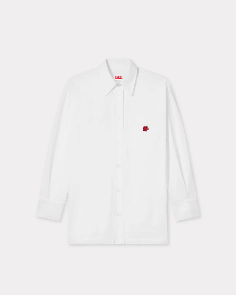 'Boke Flower' embroidered oversized shirt