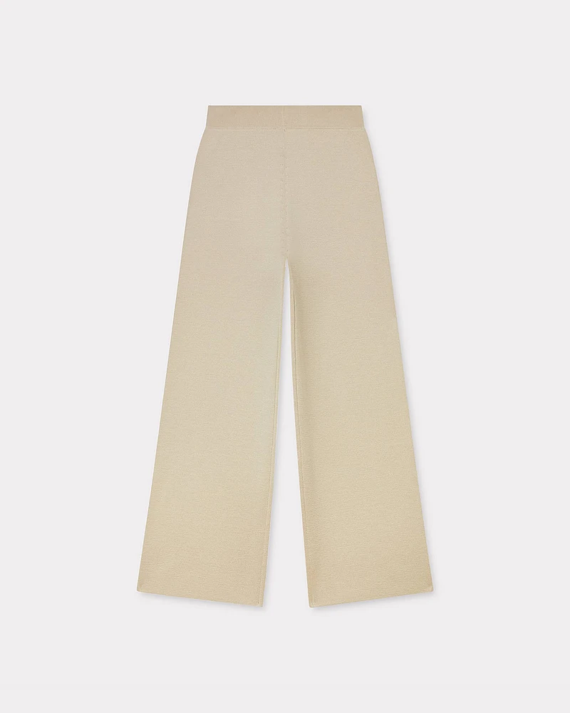 'Boke Flower' embroidered pants wool