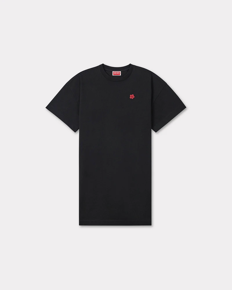 'Boke Flower' embroidered T-shirt dress