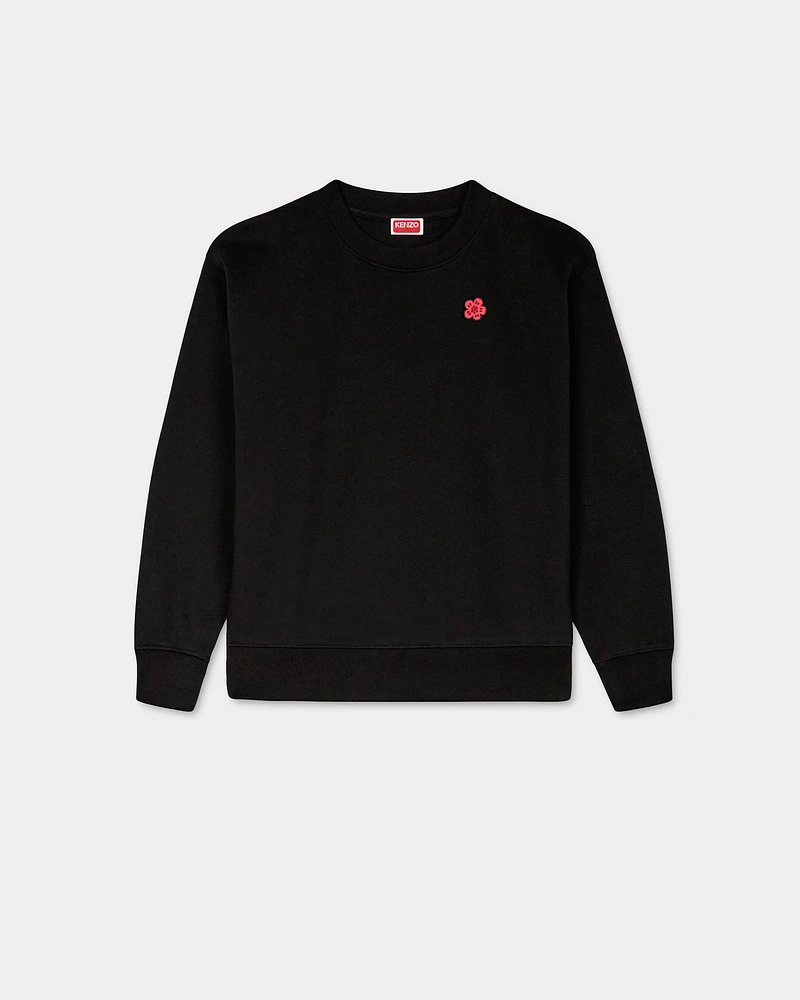 'Boke Flower' embroidered sweatshirt cotton