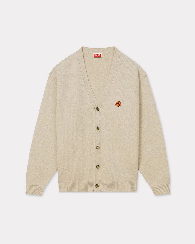 'Boke Flower' embroidered cardigan wool