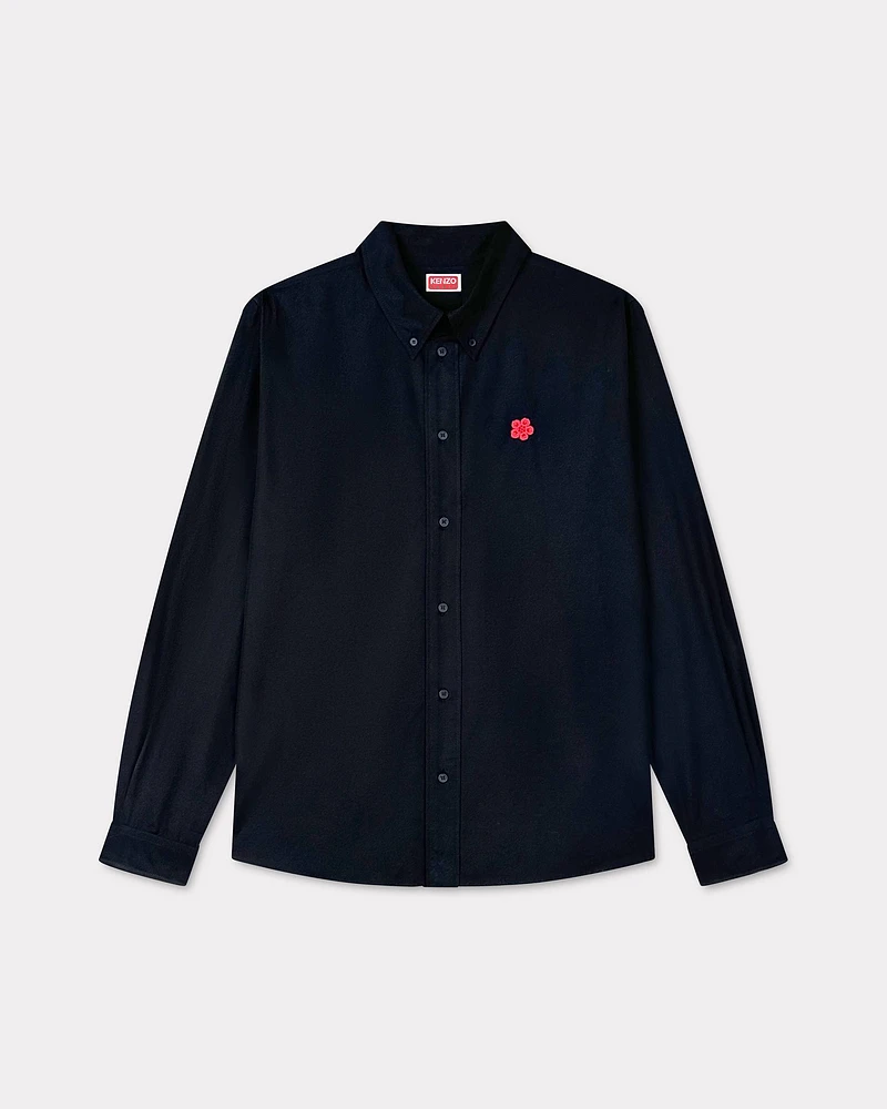 'Boke Flower' embroidered shirt cotton poplin