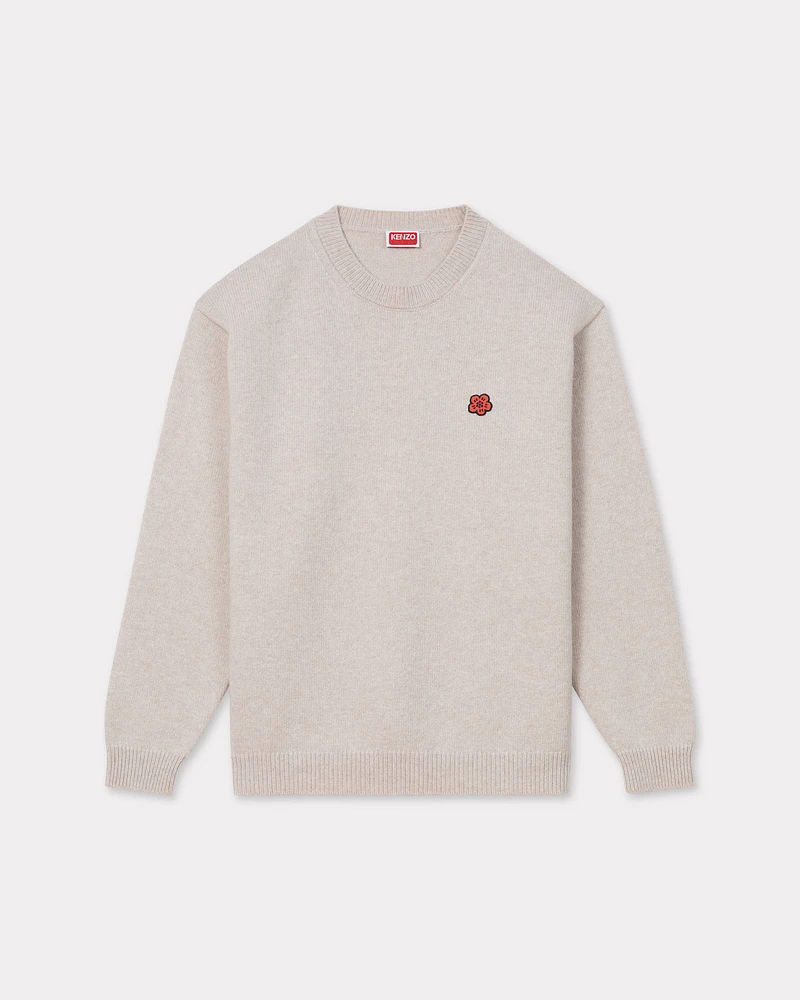 'Boke Flower' embroidered wool jumper