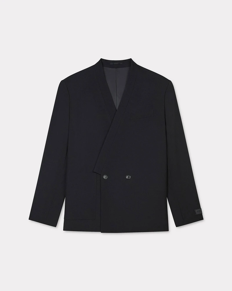 Tailored kimono jacket virgin wool