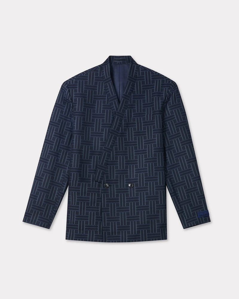 'KENZO Weave' tailored kimono jacket wool and cotton
