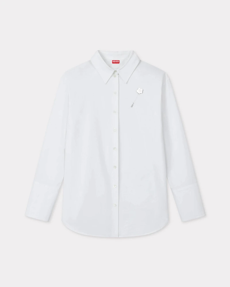 'Boke Flower' shirt cotton poplin