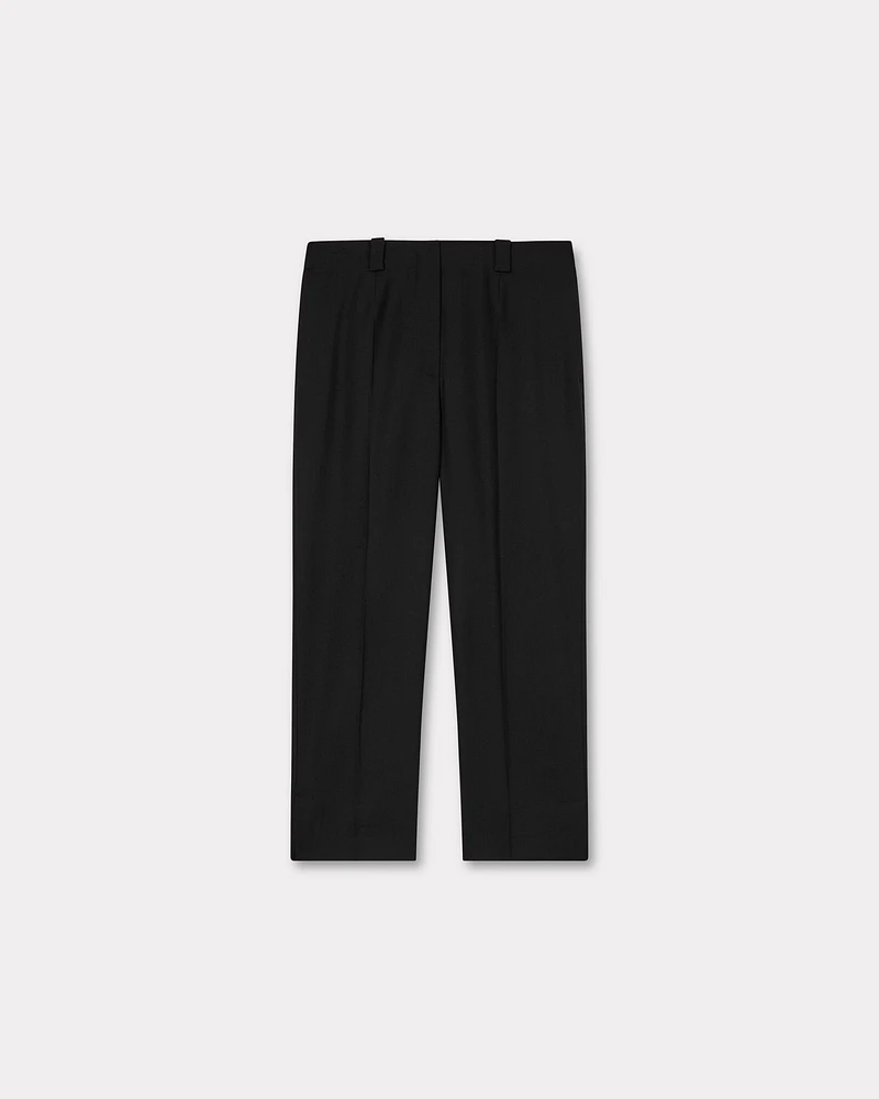 Cropped pants virgin wool