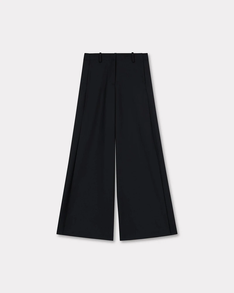 Wide leg pants virgin wool