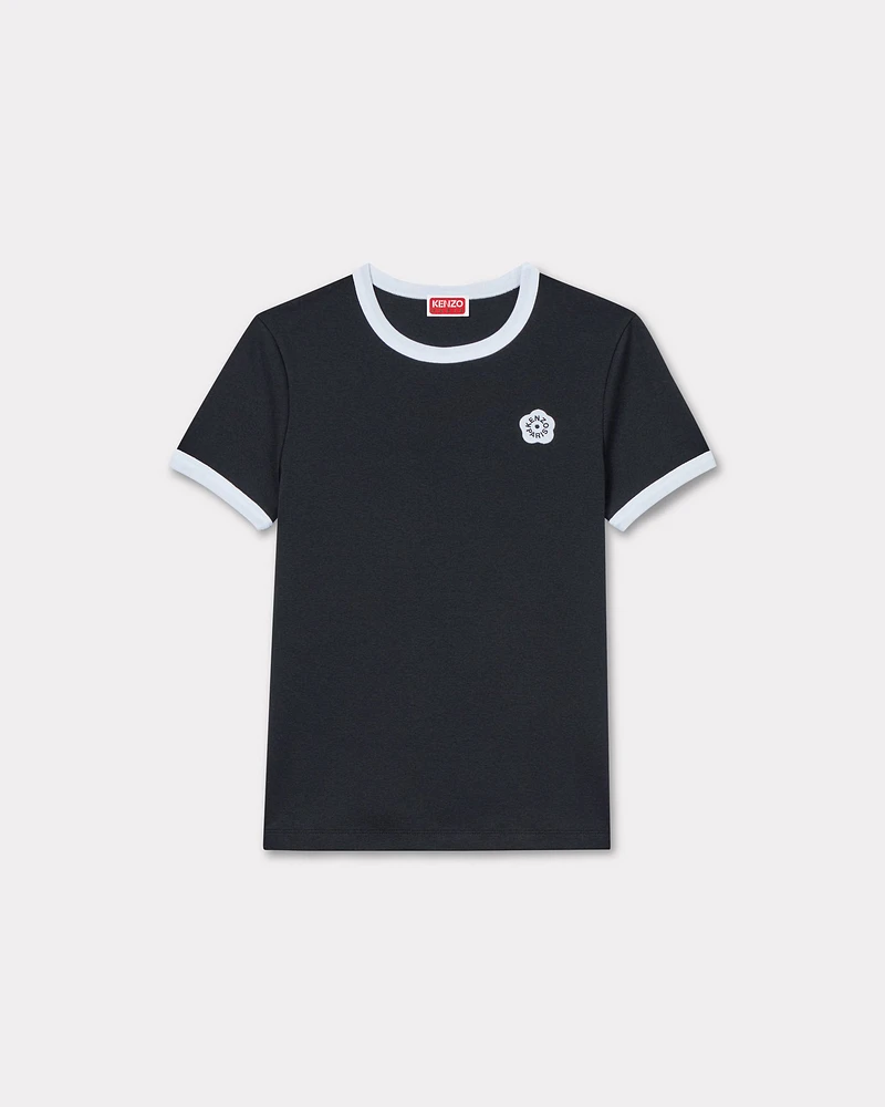 'Boke Flower 2.0' embroidered rib T-shirt