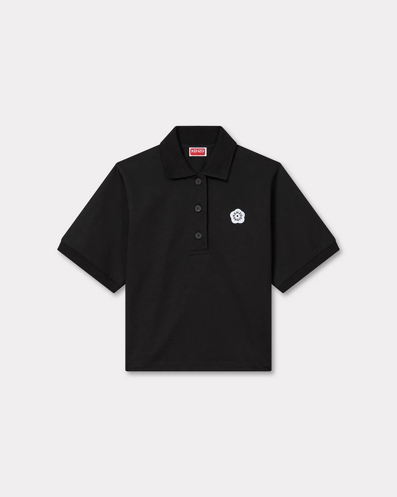 'Boke Flower 2.0' embroidered polo cotton