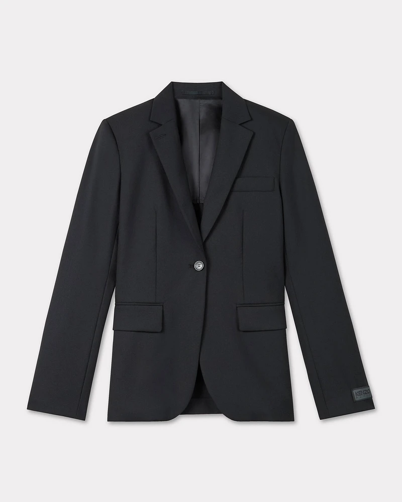 Waisted blazer virgin wool