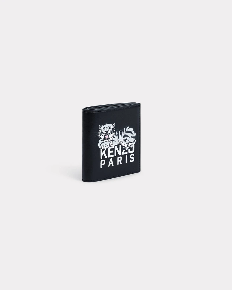 'KENZO Varsity' mini fold wallet in leather