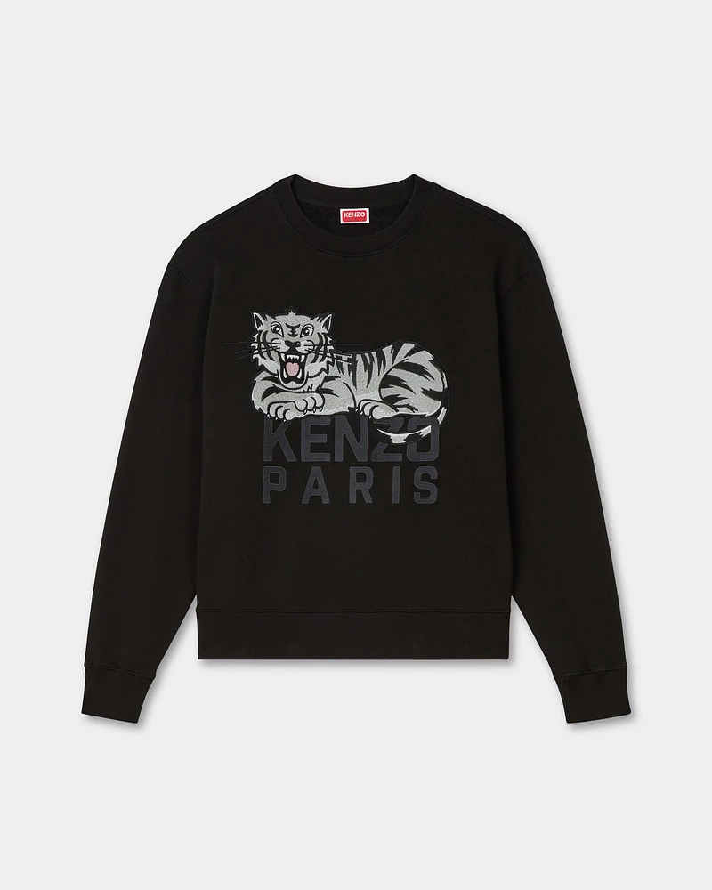 'KENZO Happy Tiger' embroidered sweatshirt cotton