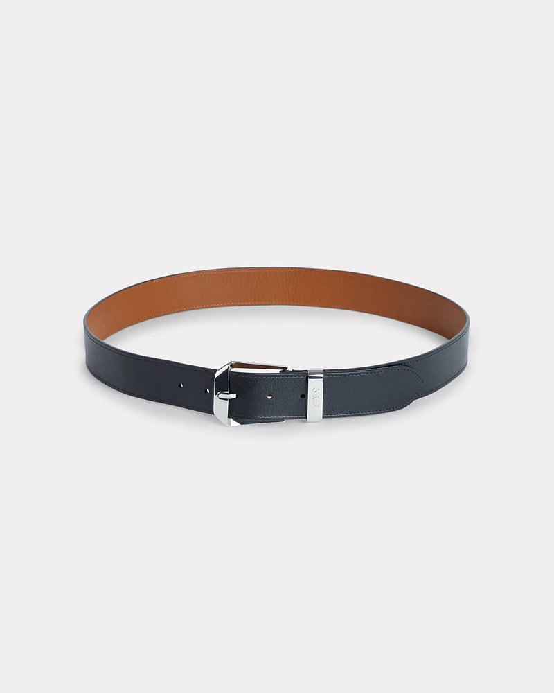 'KENZO Buckle' genderless belt leather
