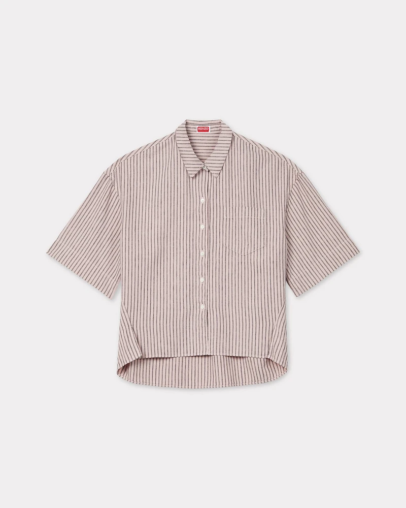 'KENZO Coast Lines' cocoon shirt cotton linen