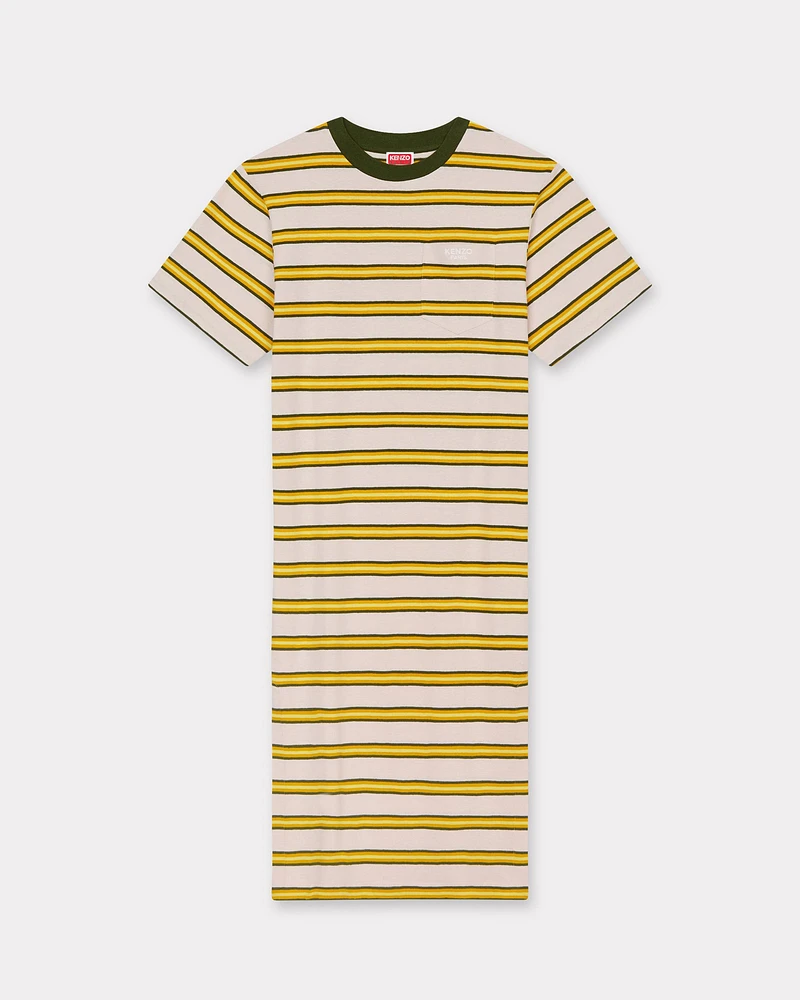 'KENZO Coast Lines' long T-shirt dress cotton linen