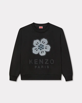 'Boke Flower' embroidered sweatshirt cotton
