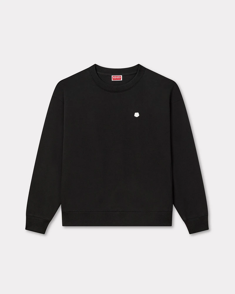 'Boke Flower' embroidered sweatshirt cotton