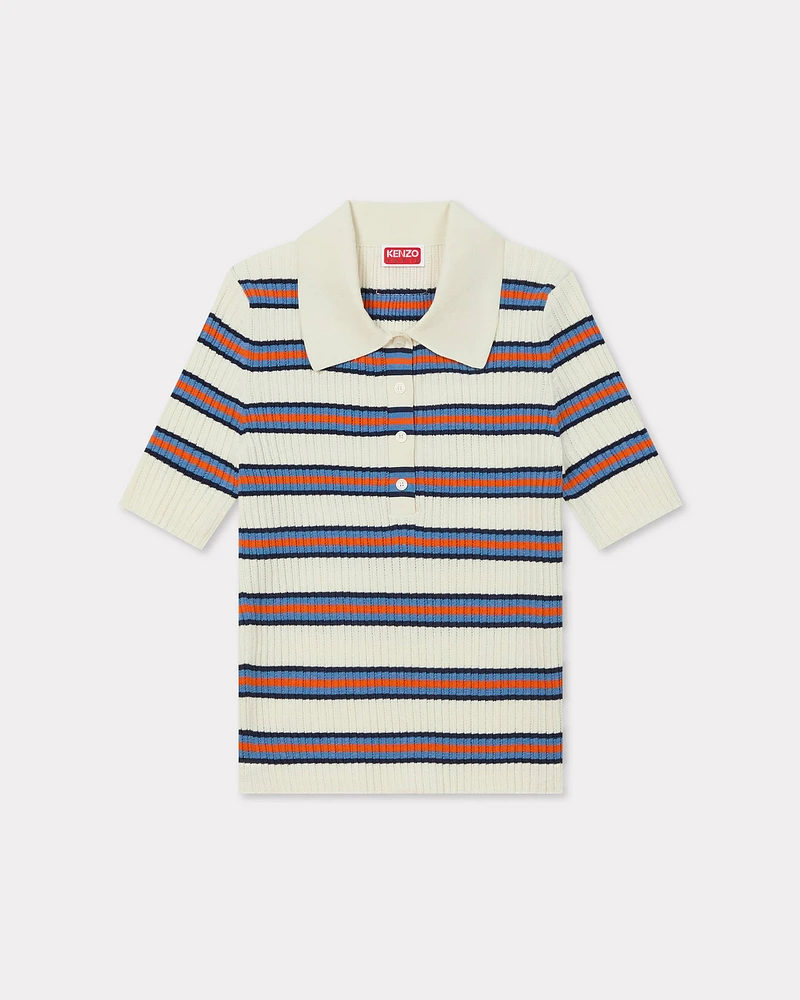 'KENZO Coast Lines' knitted polo cotton