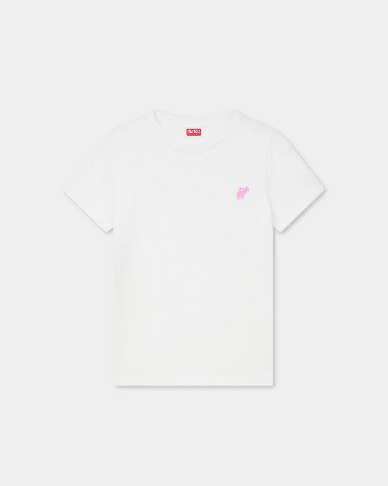 'KENZO Elephant Logo' embroidered T-shirt cotton