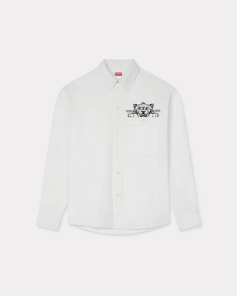 'KENZO Happy Tiger' casual shirt cotton poplin