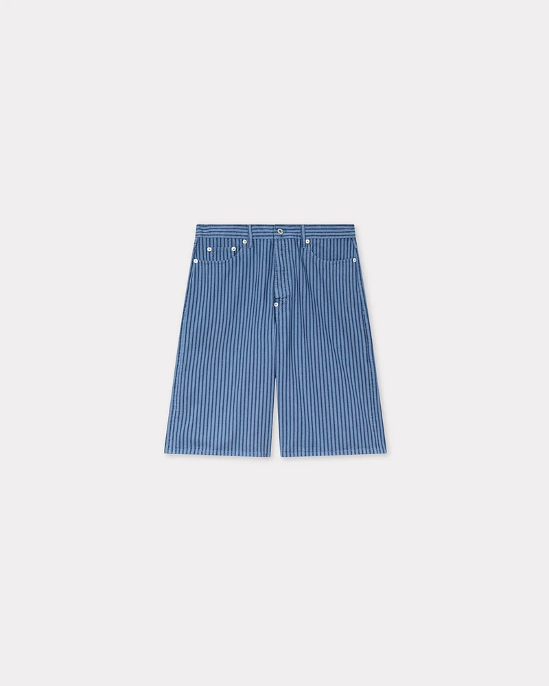 'KENZO Coast Lines' straight short Japanese denim