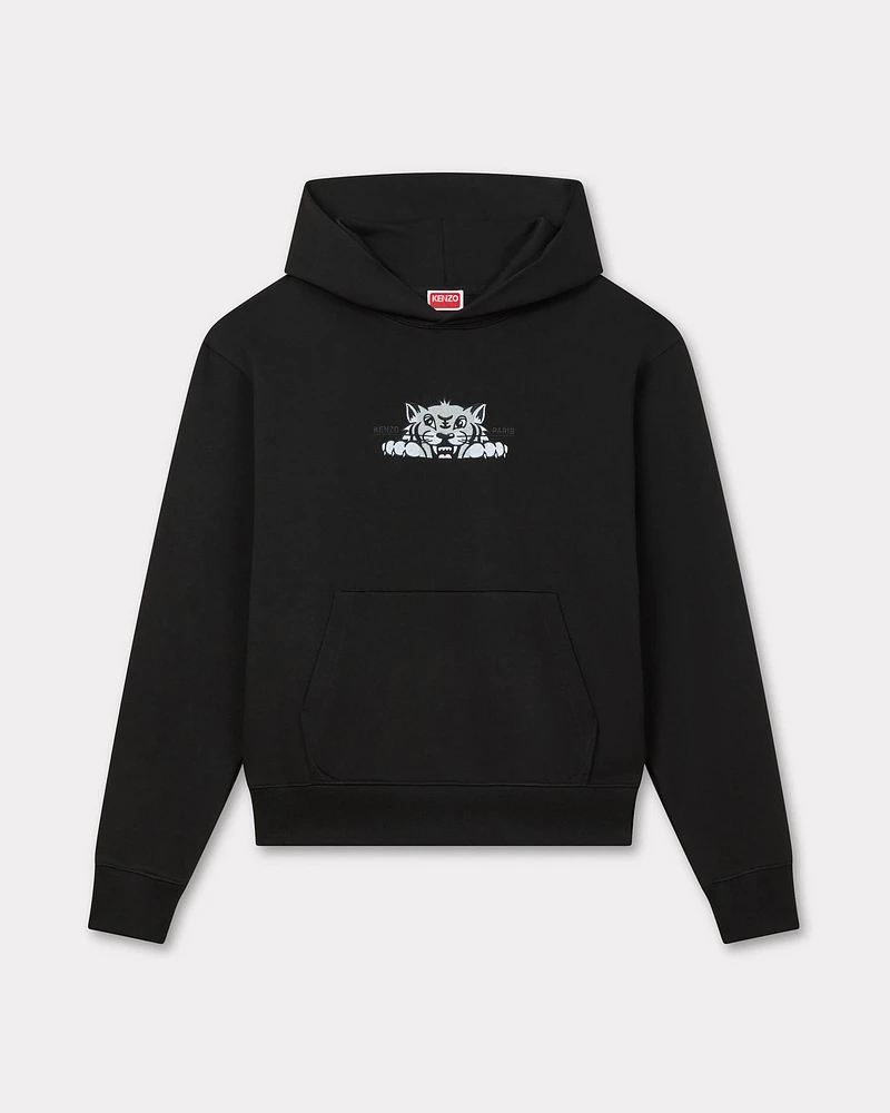 'KENZO Happy Tiger' embroidered hoodie cotton
