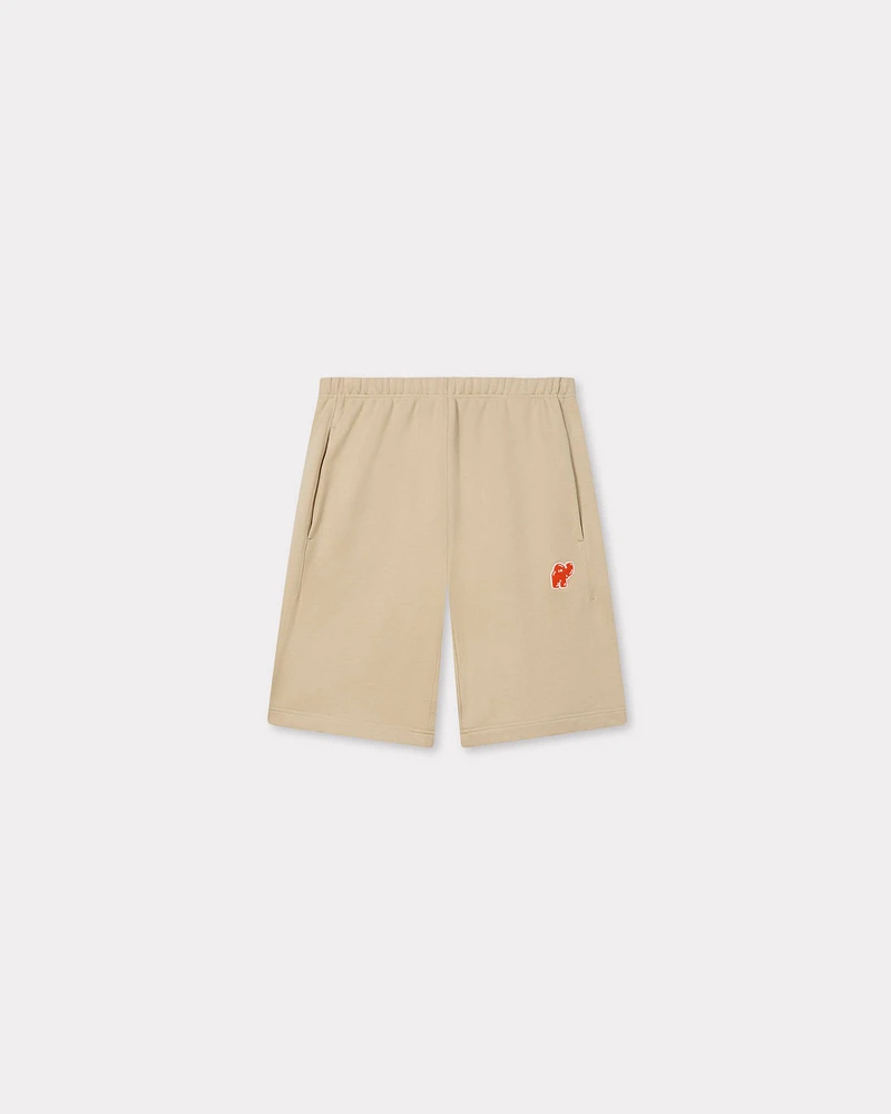 'KENZO Elephant Logo' embroidered short cotton