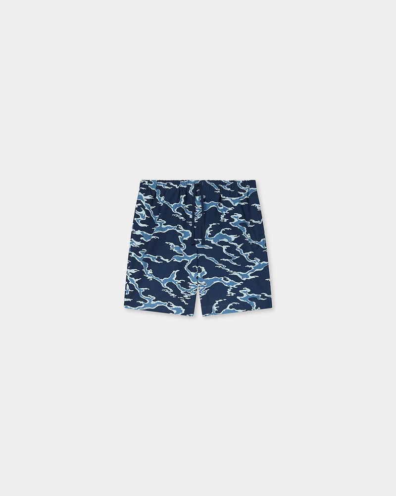 'KENZO Ocean Camo' elasticated short cotton