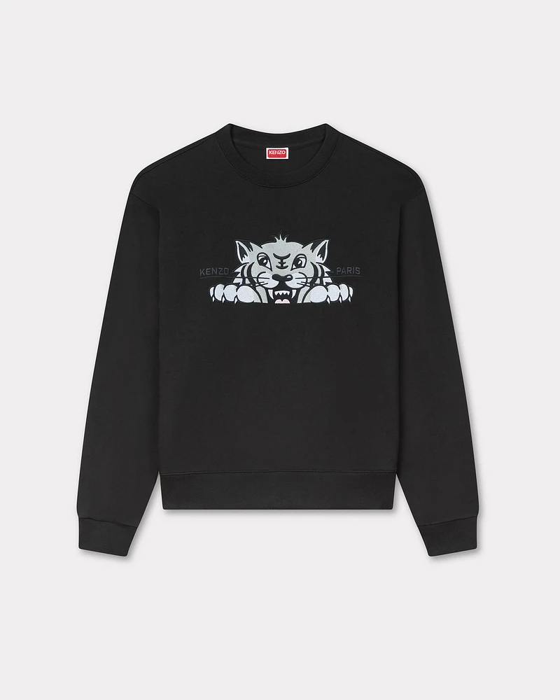 'KENZO Happy Tiger' embroidered sweatshirt cotton