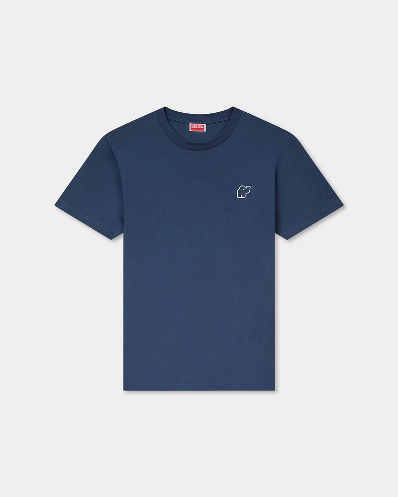 'KENZO Elephant Logo' embroidered slim T-shirt
