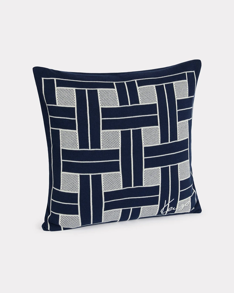 'KENZO Weave' embroidered cushion cover
