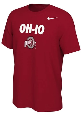 Nike Ohio State Buckeyes Red Mantra Style Short Sleeve T Shirt