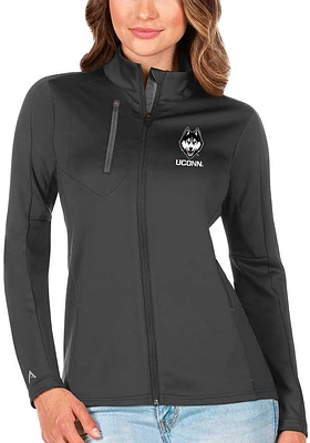 Antigua UConn Huskies Womens Grey Generation Light Weight Jacket