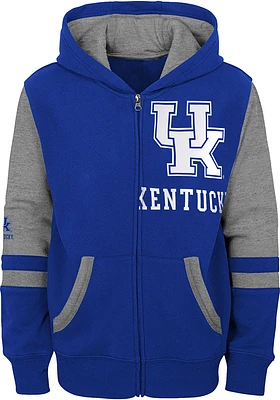 Kentucky Wildcats Youth Blue Stadium Design Long Sleeve Full Zip Jacket