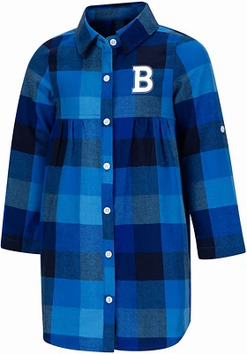 Colosseum Butler Bulldogs Toddler Girls Blue Scooter Short Sleeve Dress